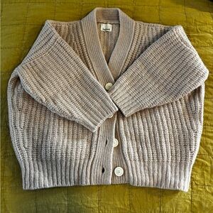 Babaa Mini No 19 Felted Wool Cardigan Rose